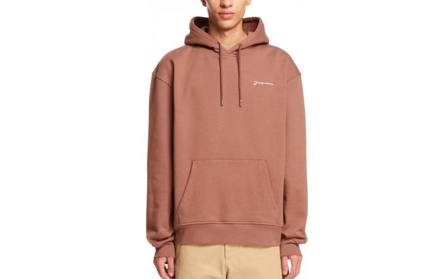 Jacquemus Brown Logo Printed Hoodie 22H226JS3102120851