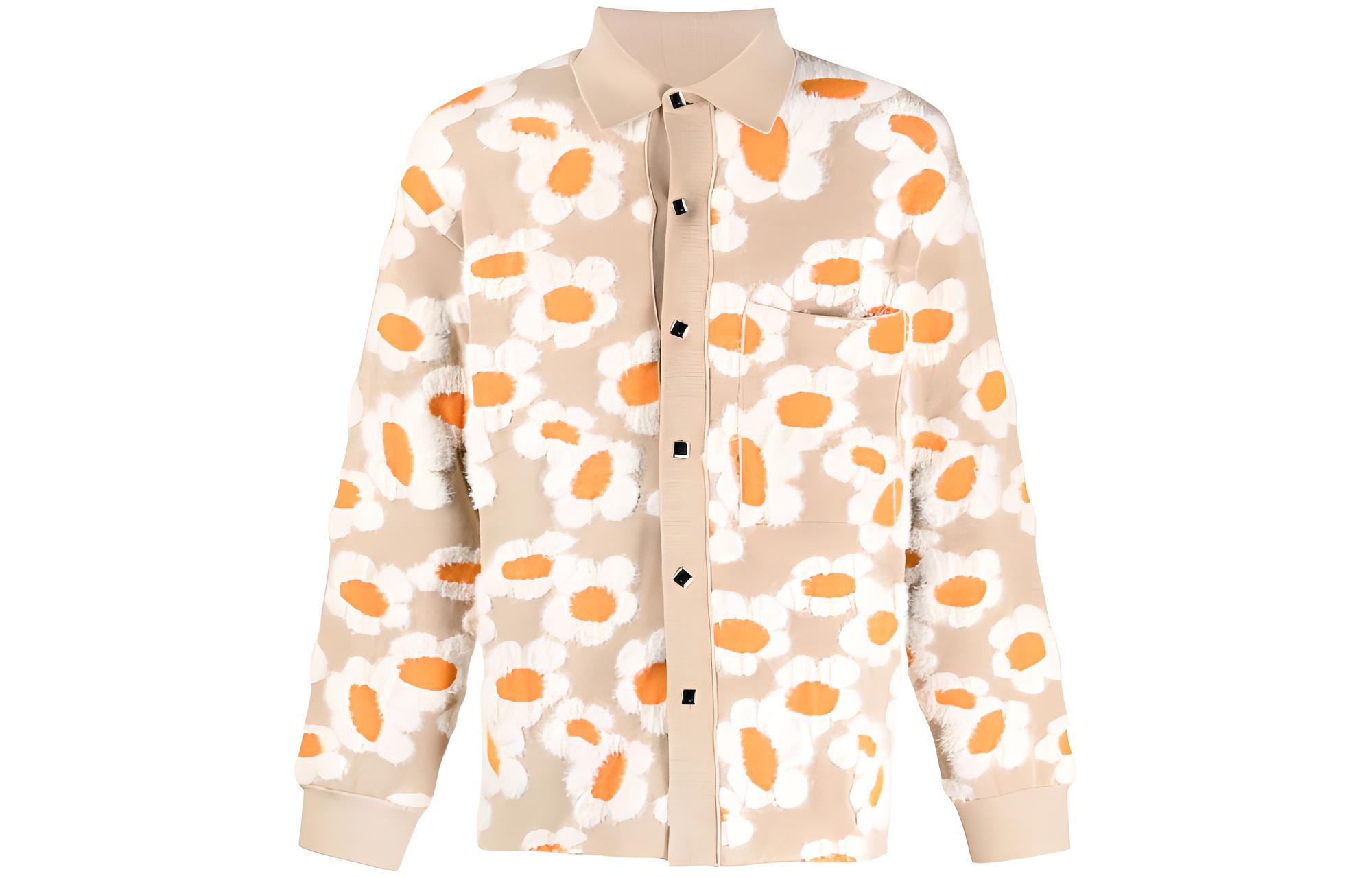 Jacquemus Floral Print Collared Shirt-Style Jacket Unisex Multicolor 226KN12121158AL