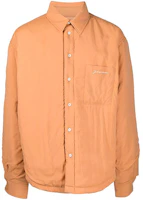 Jacquemus FW21 Logo Embroidered Shirt Jacket - Orange 216SH14216129750 Jacquemus FW21 Logo Embroidered Shirt Jacket - Orange 216SH14216129750