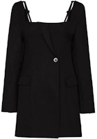 Jacquemus FW21 Mini Square-Neck Long-Sleeve A-Line Dress Black. 213DR01213127990 Jacquemus FW21 Mini Square-Neck Long-Sleeve A-Line Dress Black. 213DR01213127990