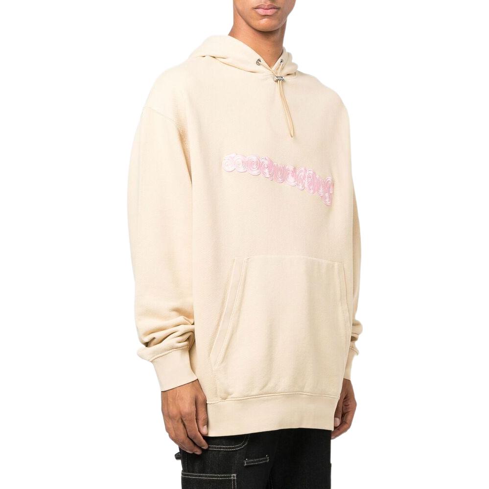 Purchase Jacquemus 秋冬22 米色刺绣Logo抽绳连帽衫 226JS07020881CA
