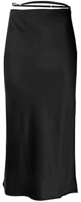Jacquemus FW22 Black High-Waist Midi Skirt with Solid Drawstring Detail. 213SK0091000990 Buy Jacquemus FW22 Black High-Waist Midi Skirt with Solid Drawstring Detail. 213SK0091000990
