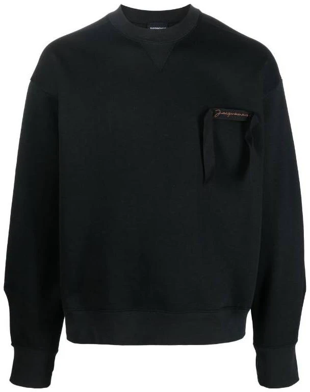 jacquemus-fw-22-black-logo-print-crewneck-long-sleeve-sweatshirt-226-js-0552091990