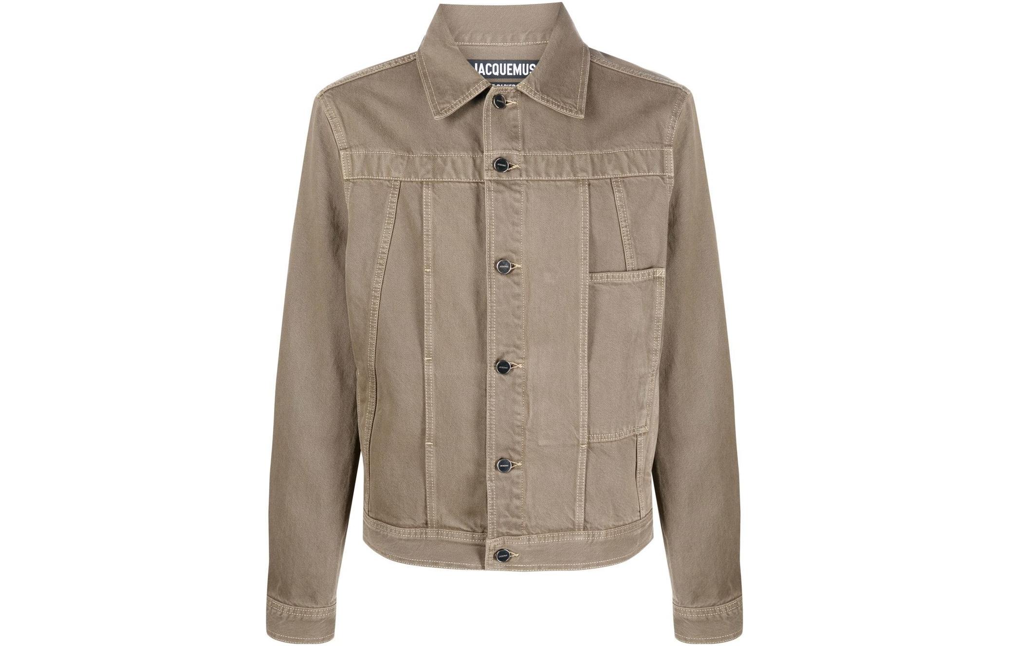 Jacquemus FW22 Khaki Slim-Fit Single-Breasted Jacket 226DE013101656A
