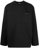 Jacquemus FW22 Solid Black Crewneck Pullover Casual Long Sleeve Sweatshirt Men 226JS0432092990 Jacquemus FW22 Solid Black Crewneck Pullover Casual Long Sleeve Sweatshirt Men 226JS0432092990