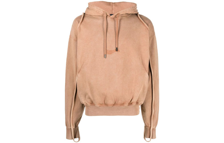 Jacquemus FW22 Solid Drawstring Hoodie Brown - Pullover 226JS0532087850