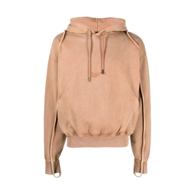 Jacquemus FW22 Solid Drawstring Hoodie Brown - Pullover 226JS0532087850