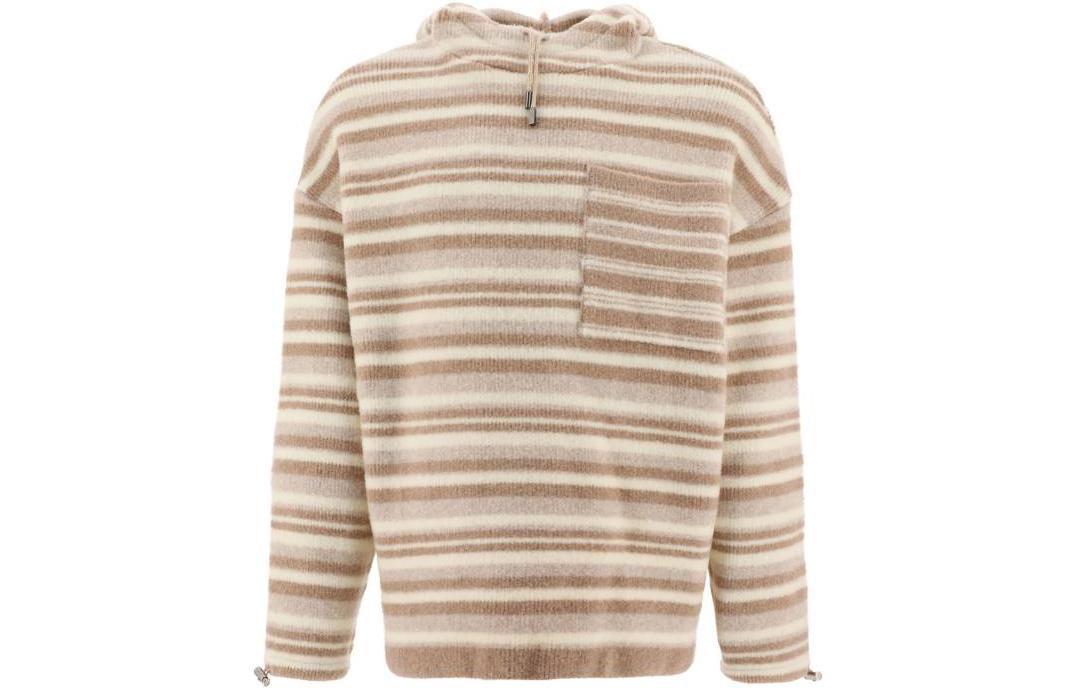 Jacquemus FW22 Striped Print Hoodie Yellow Men’s 226KN0522114010