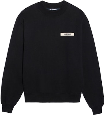 Jacquemus FW23 黑色字母印花圆领长袖卫衣 245JS206-2036-990 Buy Jacquemus FW23 黑色字母印花圆领长袖卫衣 245JS206-2036-990
