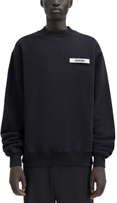 Jacquemus FW23 黑色字母印花圆领长袖卫衣 245JS206-2036-990 Lookbook Jacquemus FW23 黑色字母印花圆领长袖卫衣 245JS206-2036-990