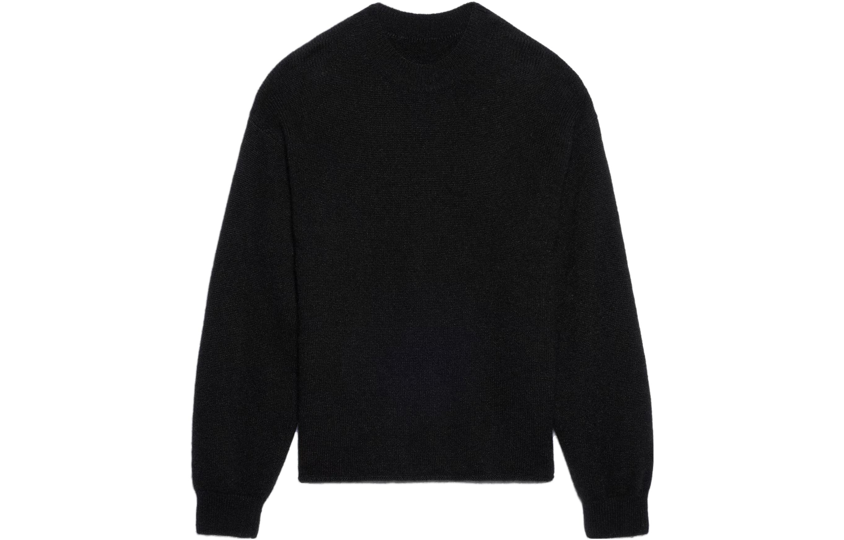 Jacquemus FW23  Black Logo Print Crewneck Sweater. 245KN295-2329-990