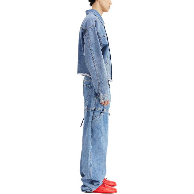 Purchase Jacquemus FW23 Jaket Pria La Veste De Nîmes Biru Single-Breasted. 236DE025-1015-31A