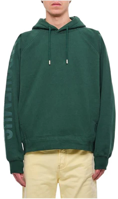Jacquemus 綠色連帽衫 字母印花 長袖套頭衫 245JS234-2341-590 Buy Jacquemus 綠色連帽衫 字母印花 長袖套頭衫 245JS234-2341-590