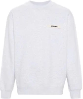 Jacquemus Grey Letter Print Crewneck Long Sleeve Sweatshirt 245JS206-2036-950 Jacquemus Grey Letter Print Crewneck Long Sleeve Sweatshirt 245JS206-2036-950