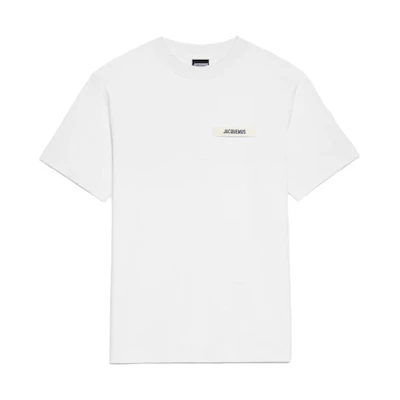 Jacquemus Grosgrain Logo White T-Shirt 245JS208-2125-100