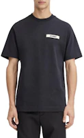 Lookbook Jacquemus Grosgrain Logo Black Crewneck T-Shirt for Men 245JS208-2125-990