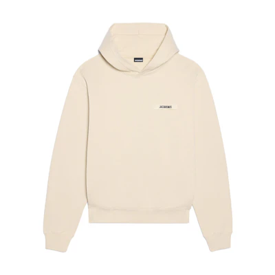 Jacquemus Grosgrain Logo Oversized Hoodie Yellow Long Sleeve Sweatshirt 245JS247-2036-150