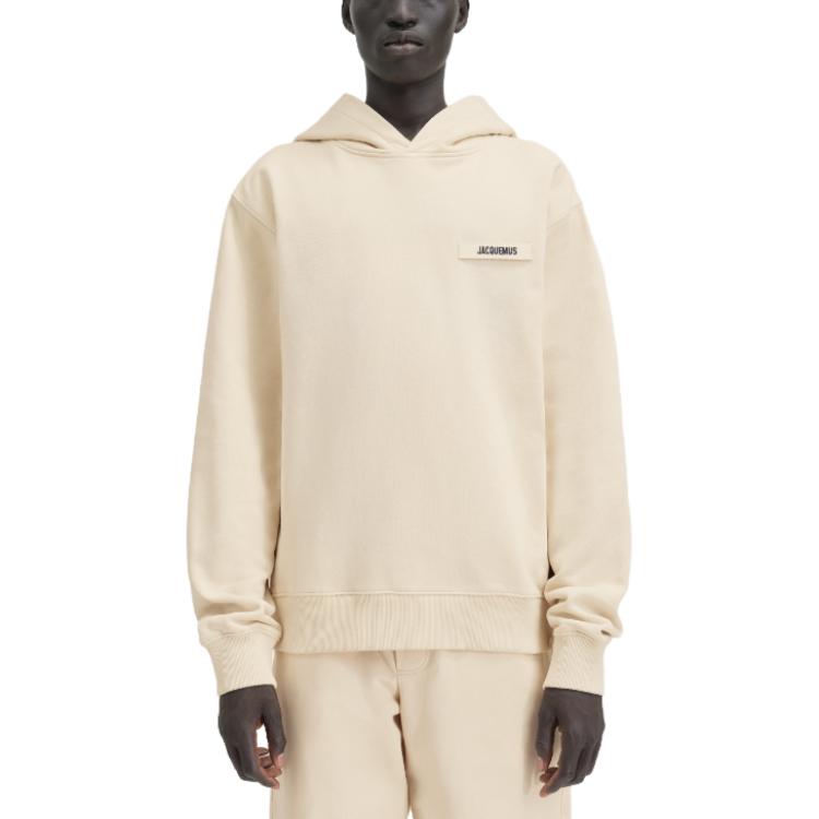 Lookbook ジャックムス グログランロゴ オーバーサイズ フーディー イエロー 長袖スウェット 245JS247-2036-150