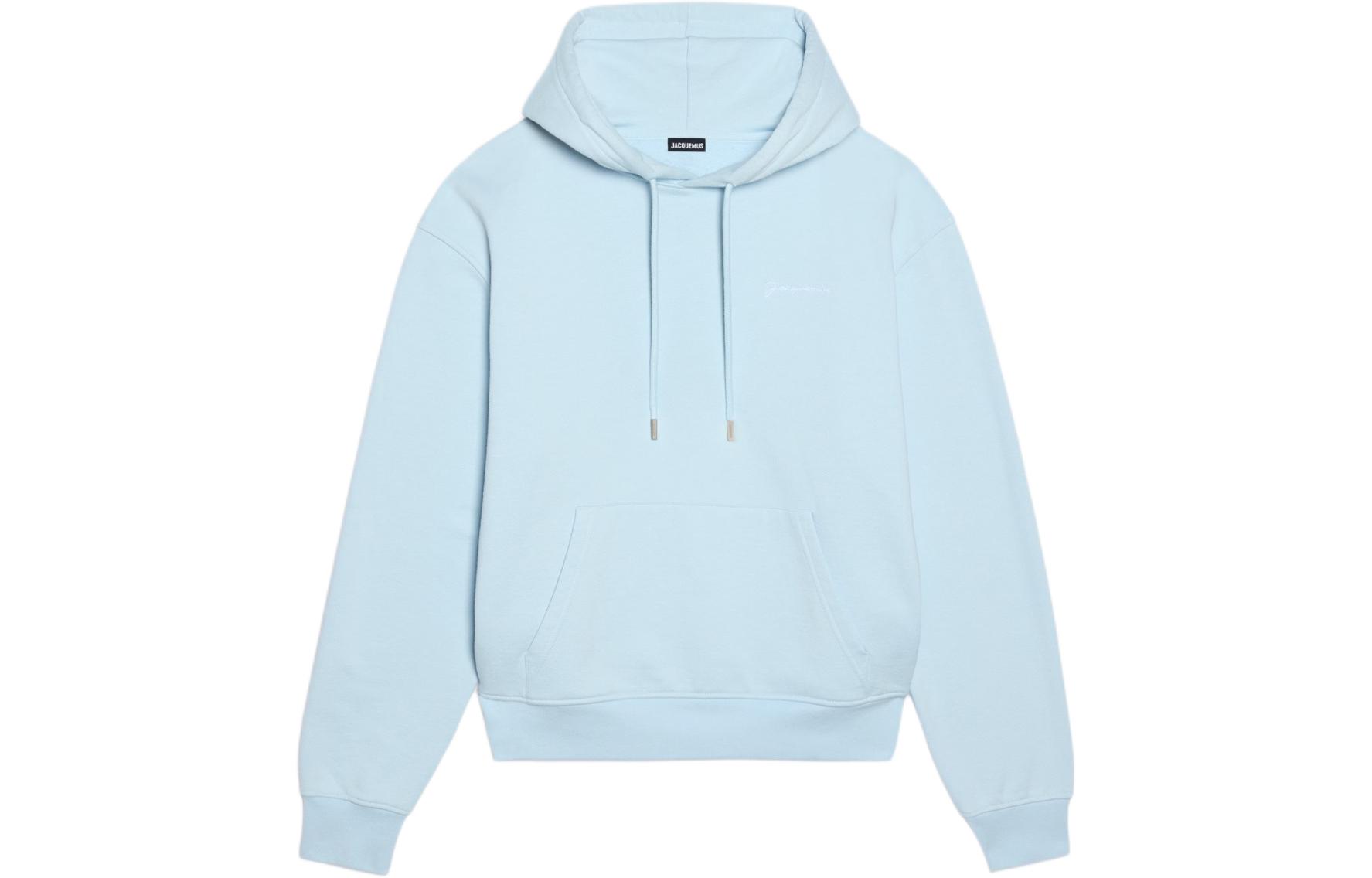 Order Jacquemus Hoodie Logo Bordir Oversized Biru Muda. 245JS310-2120-321