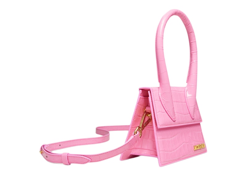 Order 자크뮈스 르 치키토 모옌 시그니처 크로커 핑크 핸드백 
