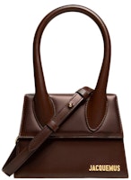 Jacquemus Le Chiquito Moyen Signature Handbag Dark Brown Jacquemus Le Chiquito Moyen Signature Handbag Dark Brown