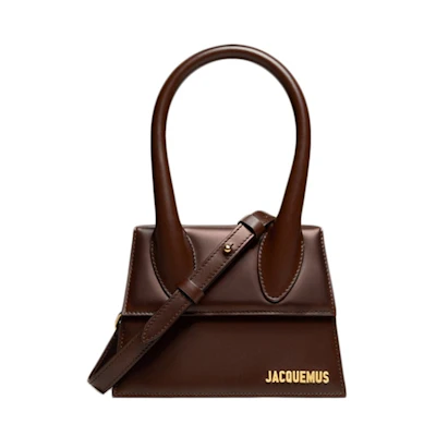 Jacquemus Le Chiquito Moyen Signature Handbag Dark Brown