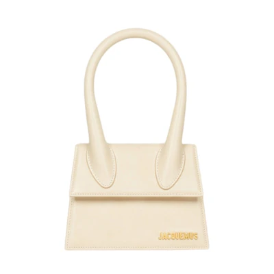 Jacquemus Le Chiquito Moyen Signature Handbag Ivory