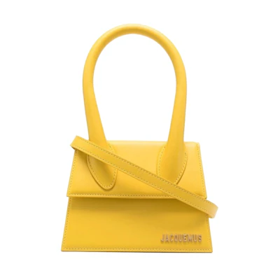 Jacquemus Le Chiquito Moyen Top-Handle Bag Warm Yellow