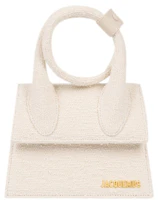 Jacquemus Le Chiquito Noeud Coiled Handbag Cotton Off-White Jacquemus Le Chiquito Noeud Coiled Handbag Cotton Off-White