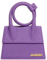 Jacquemus Le Chiquito Noeud Coiled Handbag Purple Jacquemus Le Chiquito Noeud Coiled Handbag Purple