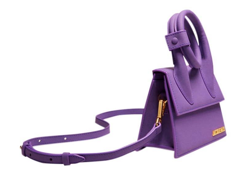 Order 자크뮈스 르 치키토 노드 코일 퍼플 핸드백 
