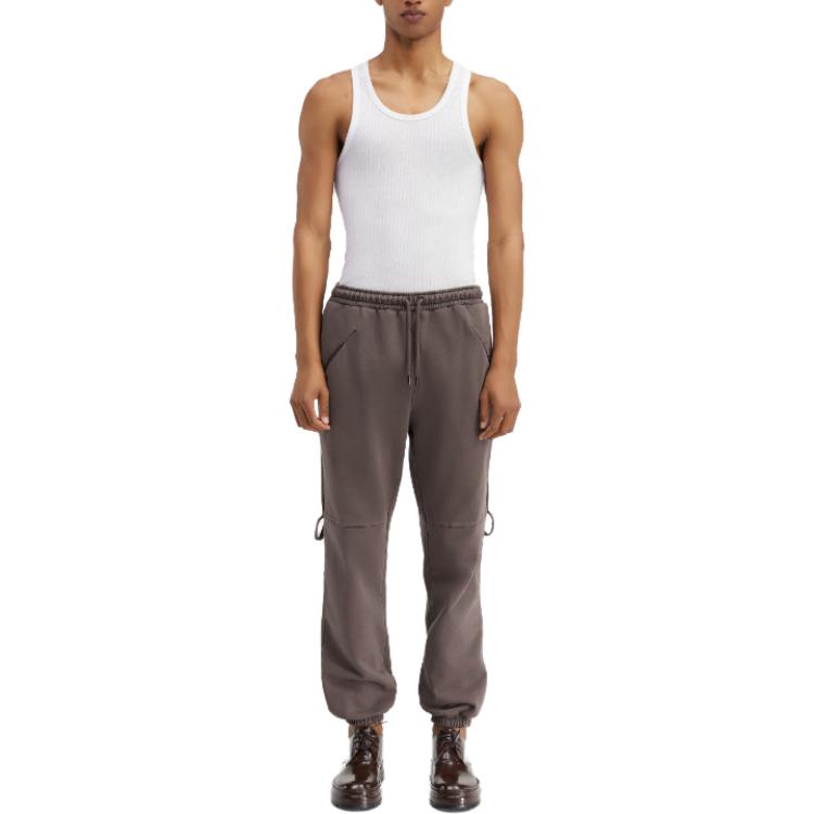 Lookbook Jacquemus Le Chouchou High-Waist Jogger Pants Brown  Knit Trousers. 236JS176-2087-881