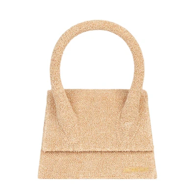 Jacquemus Le Grand Chiquito Signature Handbag Curled Raphia Beige