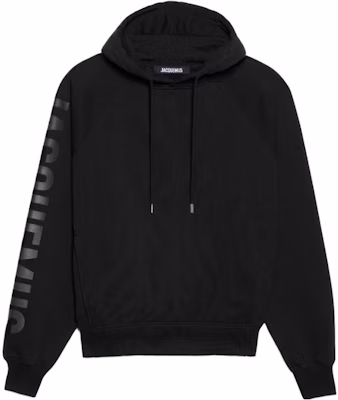 Jacquemus 字母印花黑色寬鬆連帽衫 245JS234-2341-990 Buy Jacquemus 字母印花黑色寬鬆連帽衫 245JS234-2341-990