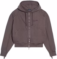 Jacquemus Le Sweater Camargue Unisex Brown Zip-Up Hoodie Jacket 235JS129-2087-881 Jacquemus Le Sweater Camargue Unisex Brown Zip-Up Hoodie Jacket 235JS129-2087-881