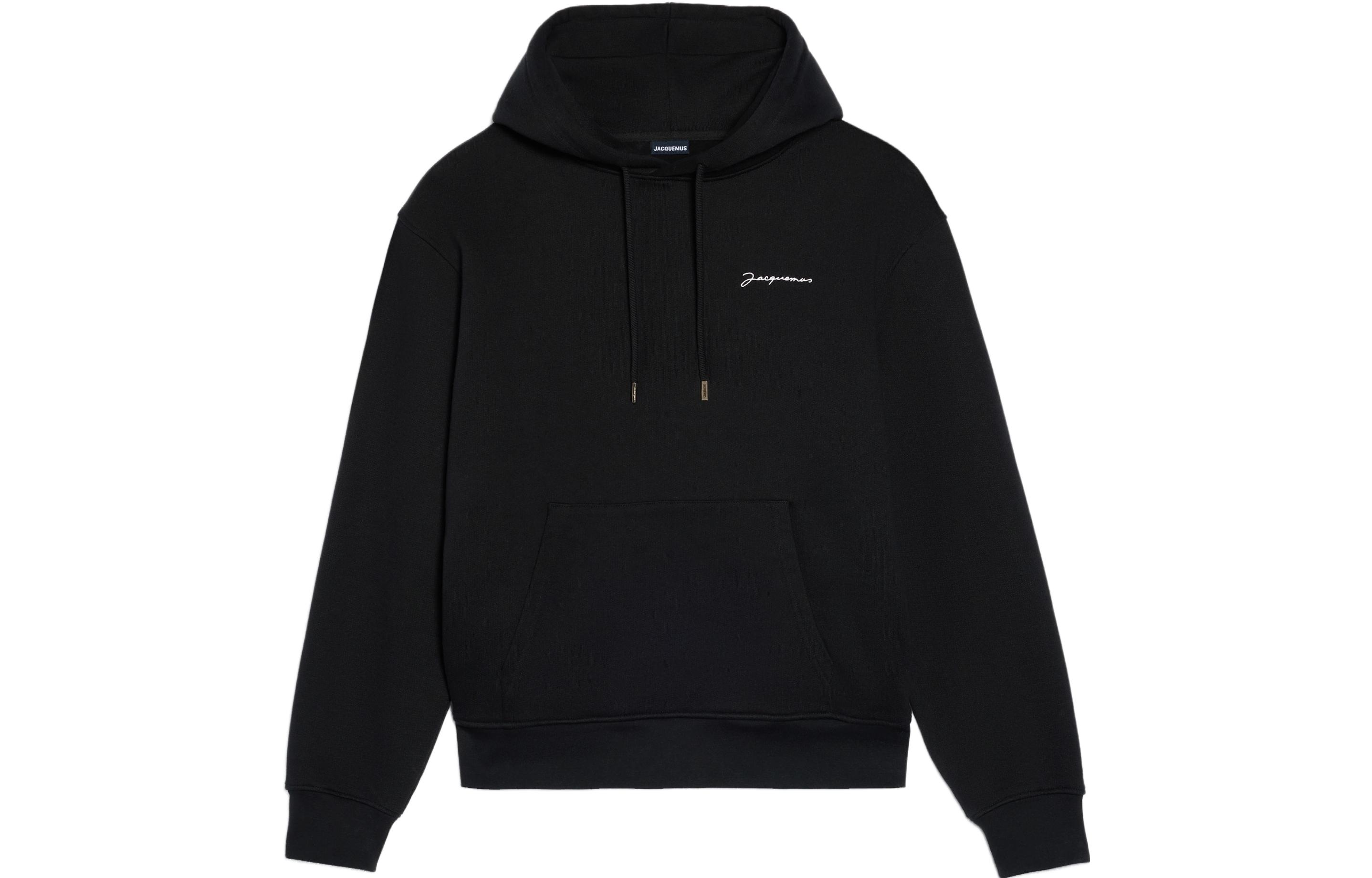 Jacquemus Le Sweatshirt Brodé LES CLASSIQUES Unisex Black Hooded Pullover 226JS310-2120-990