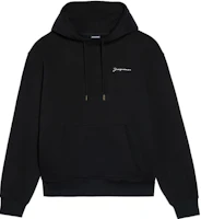 Jacquemus Le Sweatshirt Brodé LES CLASSIQUES Unisex Black Hooded Pullover 226JS310-2120-990 Jacquemus Le Sweatshirt Brodé LES CLASSIQUES Unisex Black Hooded Pullover 226JS310-2120-990