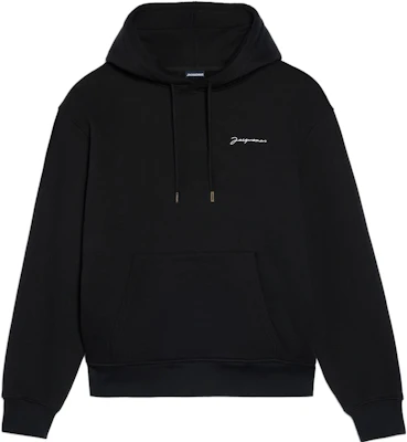 Jacquemus Le Sweatshirt Brodé LES CLASSIQUES Unisex Hitam Hoodie Pullover 226JS310-2120-990 Buy Jacquemus Le Sweatshirt Brodé LES CLASSIQUES Unisex Hitam Hoodie Pullover 226JS310-2120-990