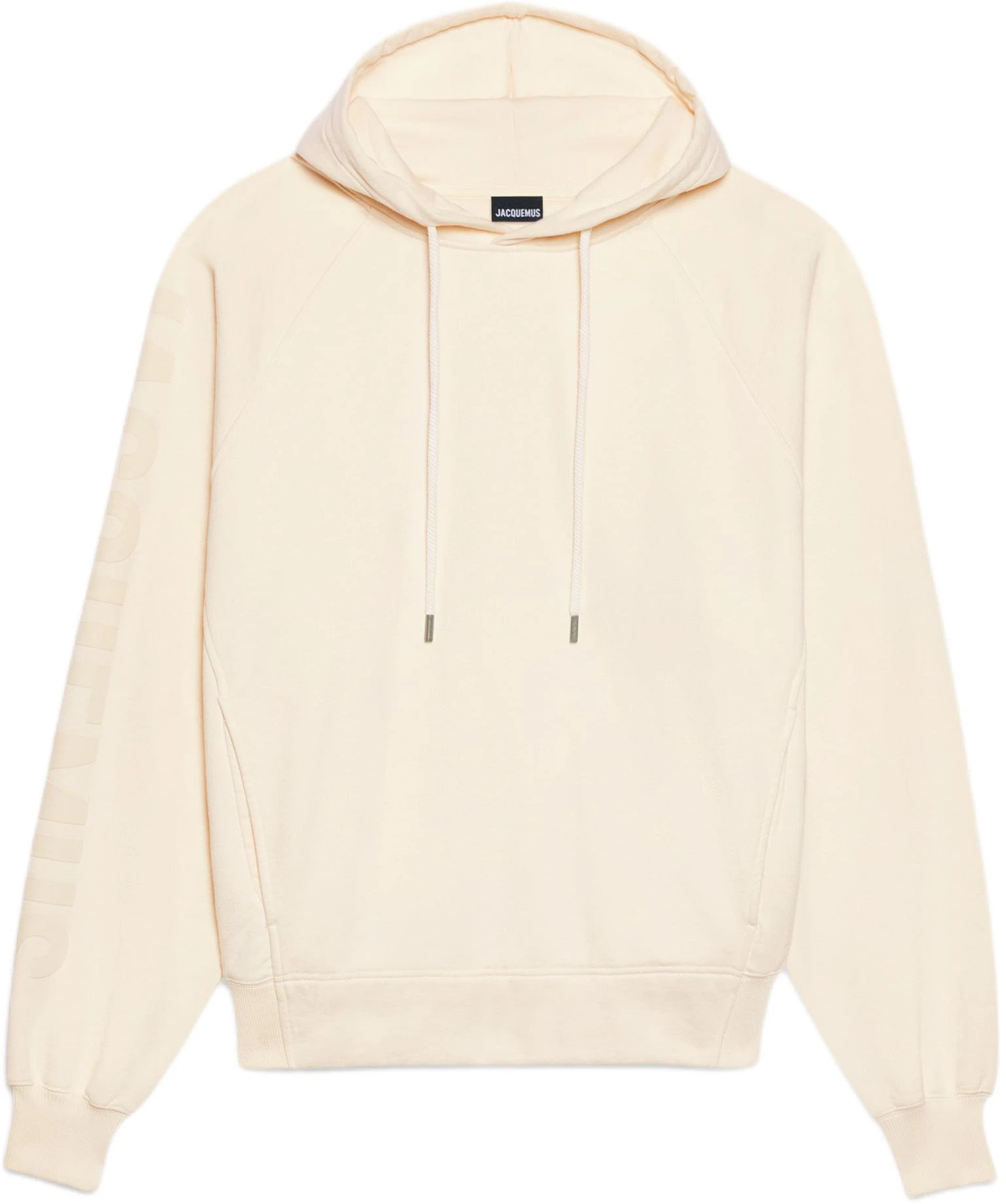 jacquemus-logo-sleeve-hoodie-beige-pullover-casual-sweatshirt-245-js-234-2341-130