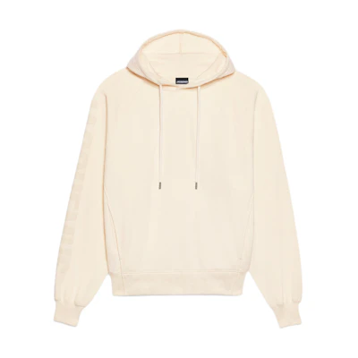 Jacquemus Logo Sleeve Hoodie Beige Pullover Casual Sweatshirt 245JS234-2341-130