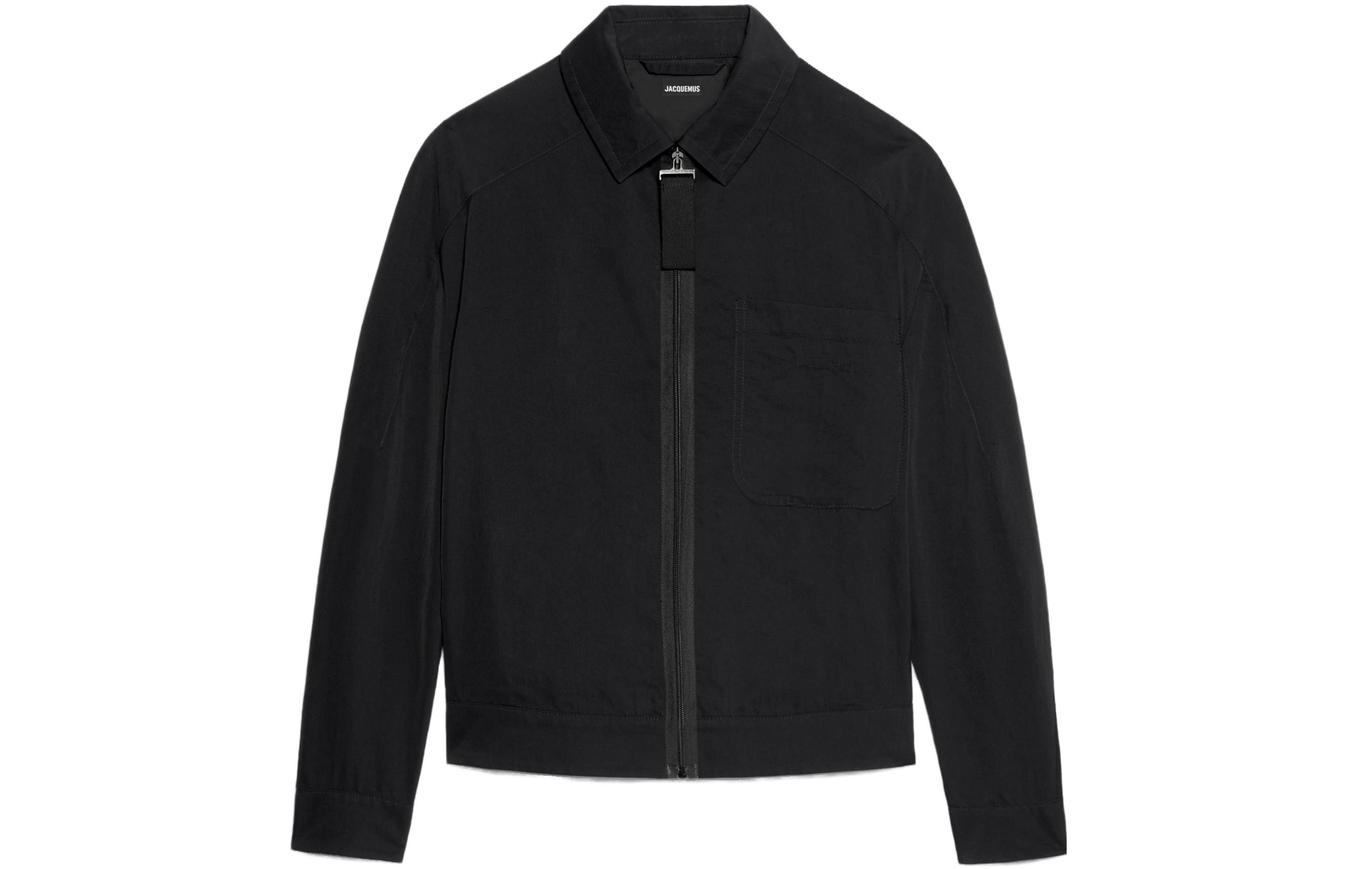 Jacquemus Loose Fit Zip-Up Jacket Black 245BL013-1531-990