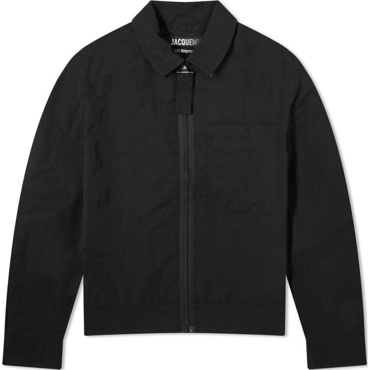 Jacquemus Minimalist Zip-Up Jacket Black Long Sleeve Casual Outerwear 23H245BL013-1531990
