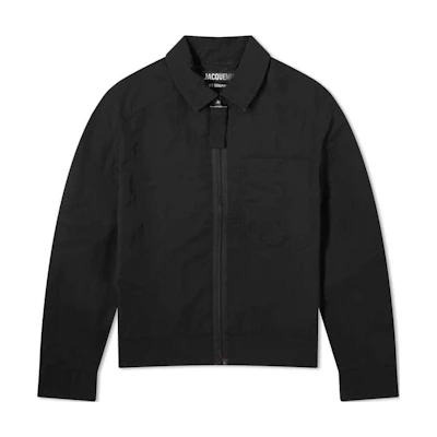 Jacquemus Minimalist Zip-Up Jacket Black Long Sleeve Casual Outerwear 23H245BL013-1531990