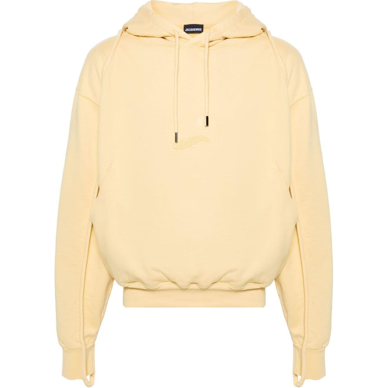 Jacquemus Oversized Yellow Hoodie Long Sleeve Pullover 245JS053-2087-250