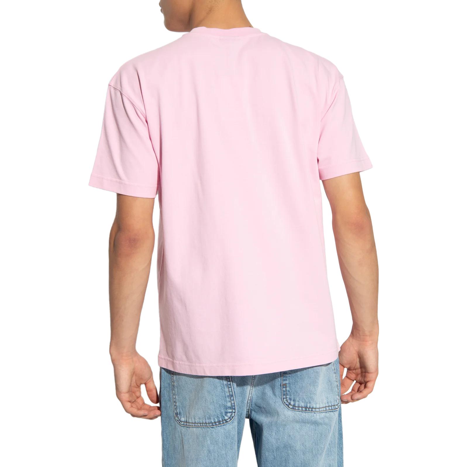 Shop Jacquemus Kaos Pendek Logo Crewneck Warna Pink. 236JS1962003431