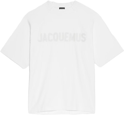 Jacquemus Raglan Logo Loose Fit White Crewneck T-Shirt for Men. 245JS212-2031-100 Order Jacquemus Raglan Logo Loose Fit White Crewneck T-Shirt for Men. 245JS212-2031-100