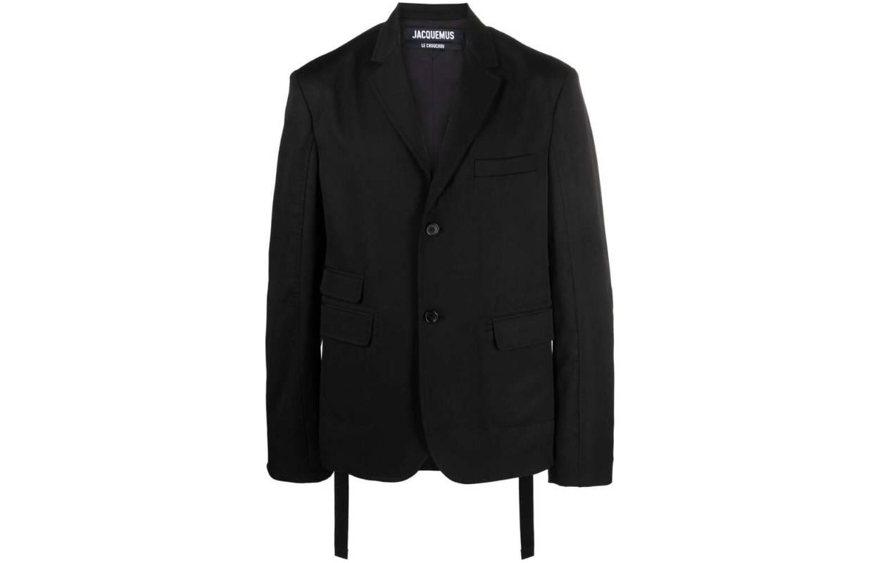 Jacquemus Single-Breasted Blazer Jacket Black 236JA0311333990