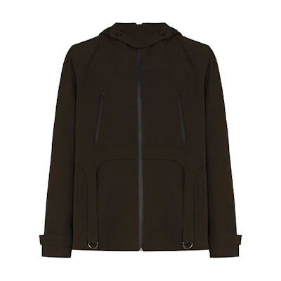 Jacquemus Solid Color Burgundy Hooded Casual Jacket for Men 216BL04216136570KHAKI