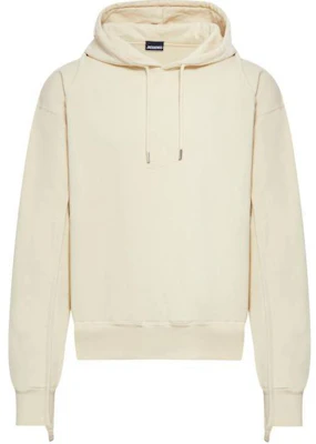 Jacquemus 男士淺米色純色連帽長袖上衣 245JS053-2087-130 Buy Jacquemus 男士淺米色純色連帽長袖上衣 245JS053-2087-130