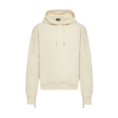 Jacquemus Solid Color Hoodie Men’s Long Sleeve in Light Beige 245JS053-2087-130